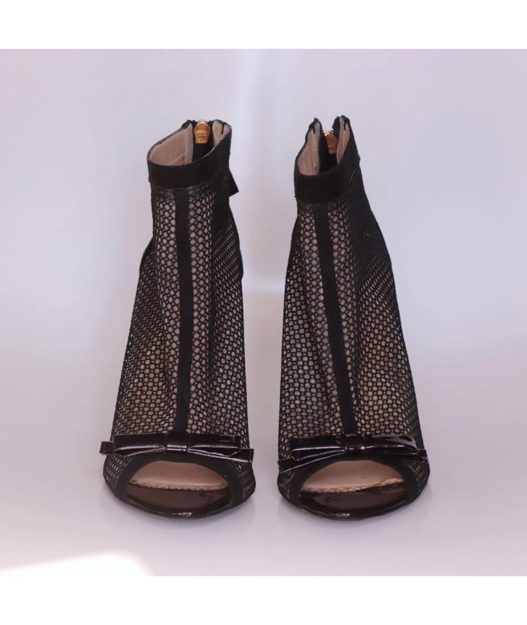 MOSCHINO Черные кожаные ботильоны, фото 3