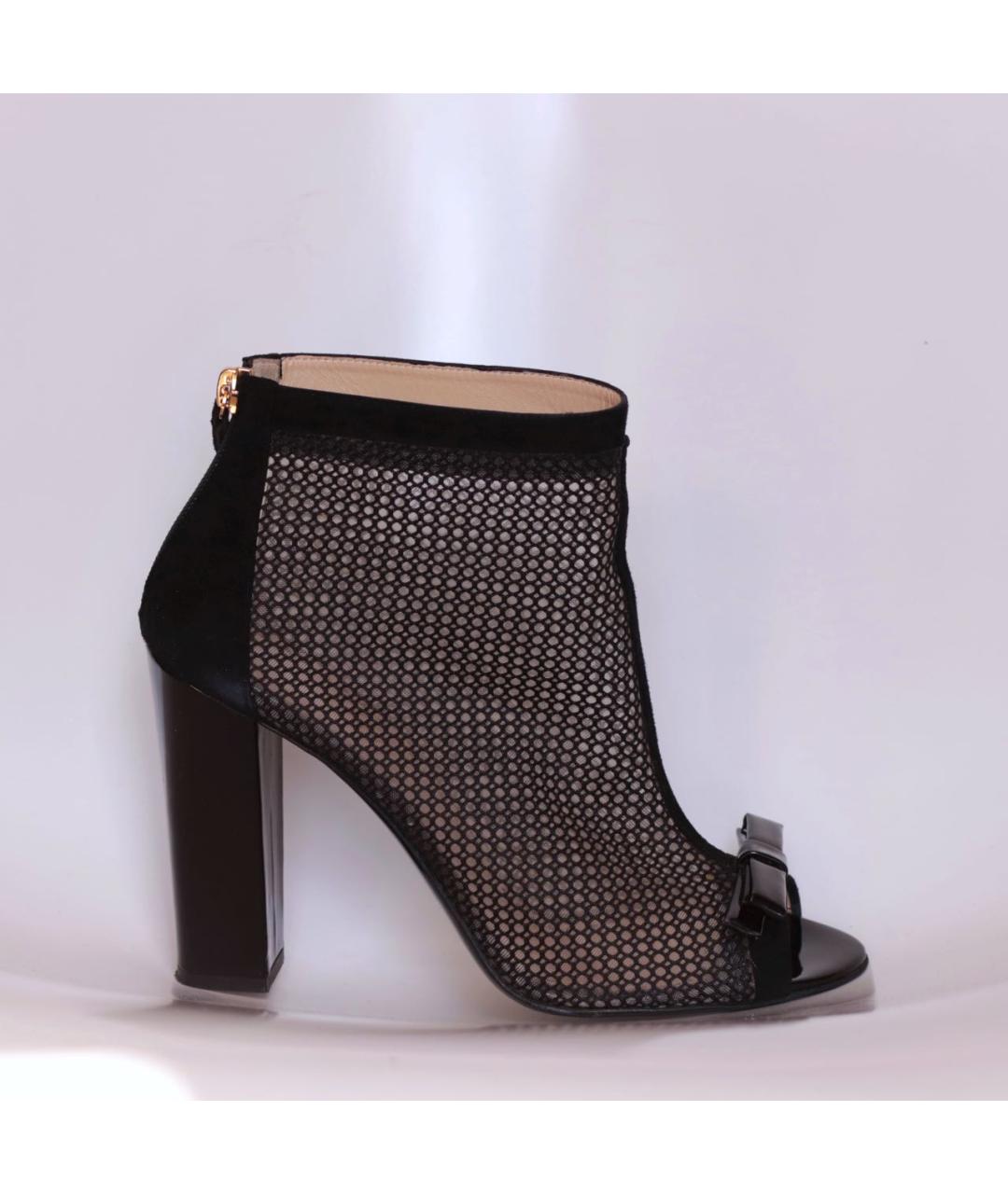 MOSCHINO Черные кожаные ботильоны, фото 2