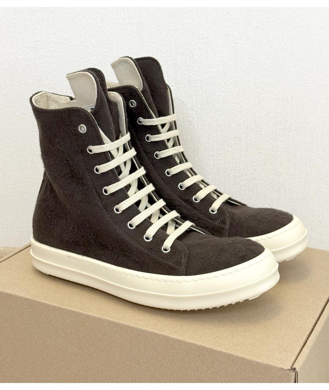 RICK OWENS DRKSHDW Коричневые кеды, фото 5