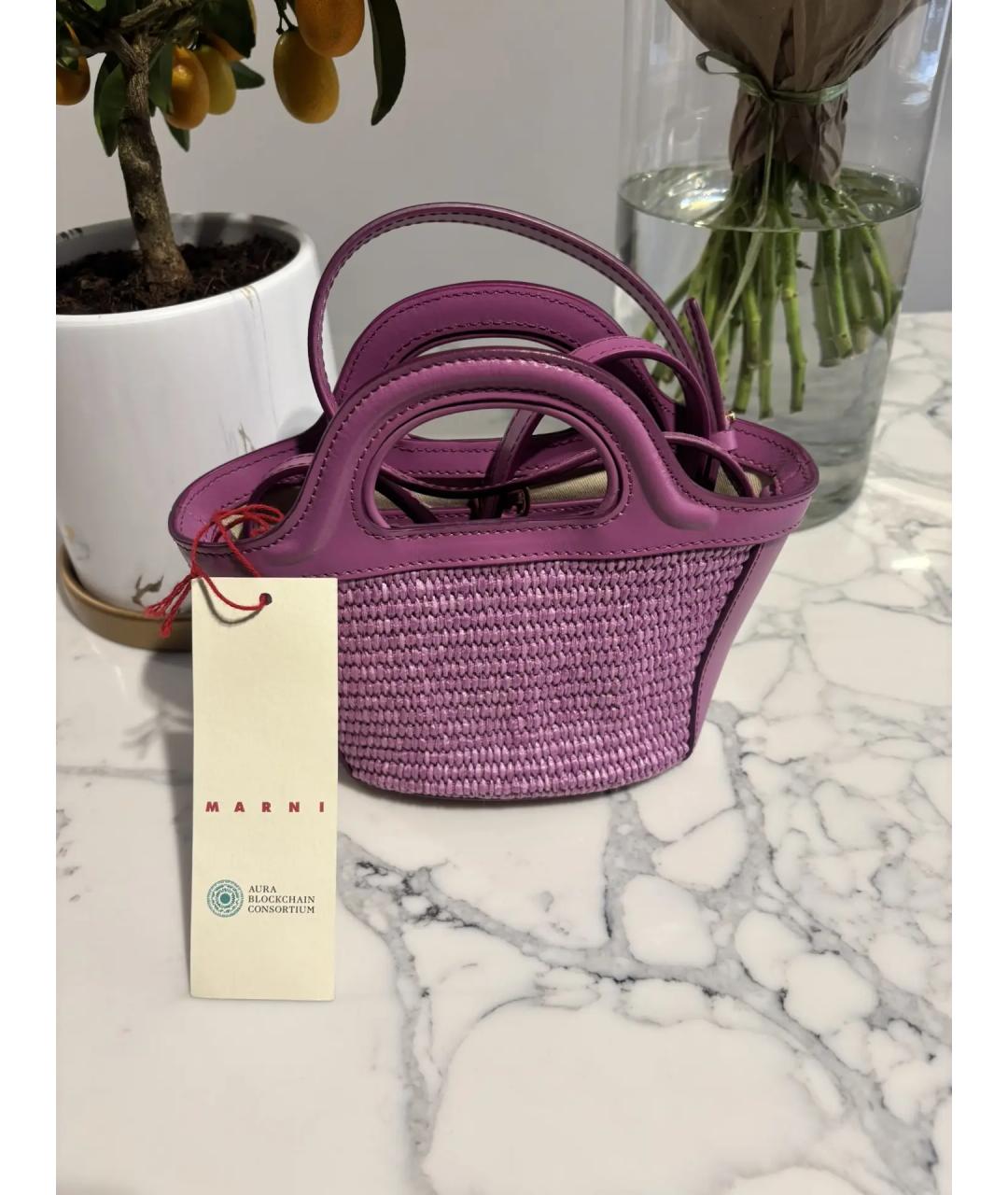 MARNI Фиолетовая сумка тоут, фото 3