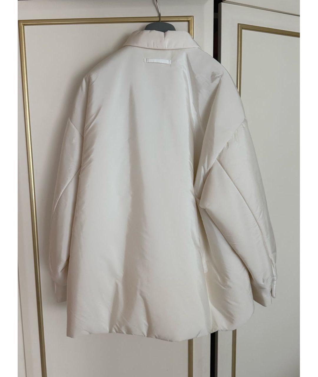 PRADA Бежевый полиамидовый пуховик, фото 4