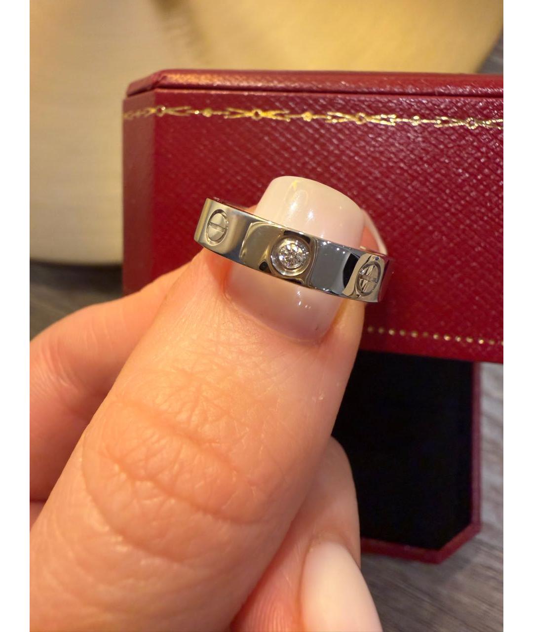 CARTIER Белое кольцо из белого золота, фото 2