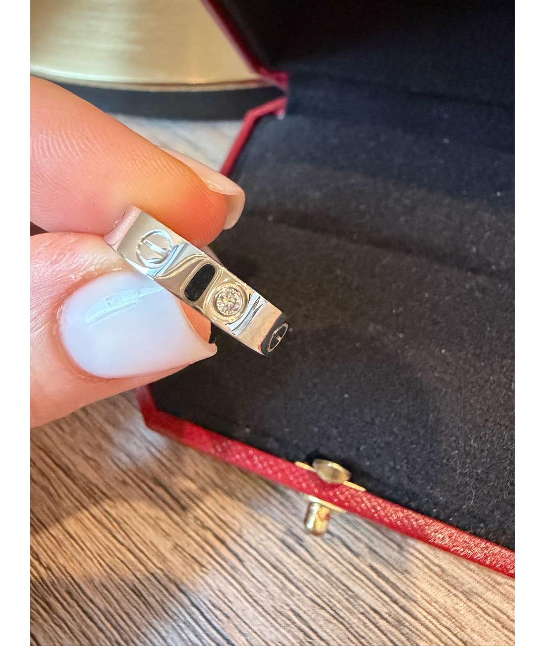 CARTIER Белое кольцо из белого золота, фото 4