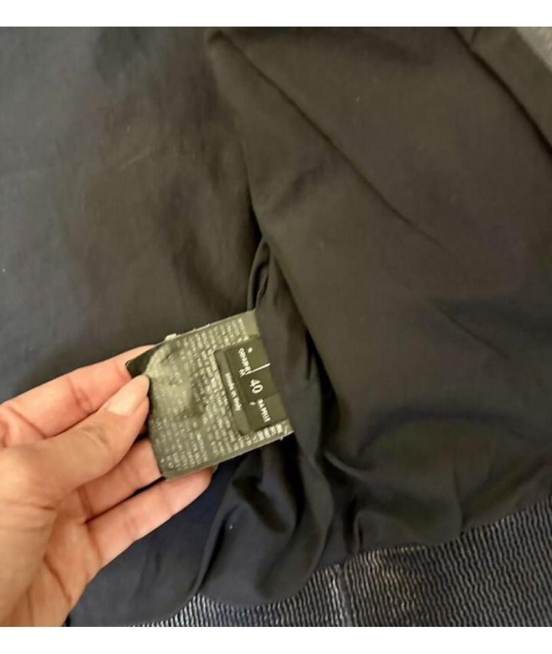 GUCCI Темно-синяя кожаная куртка, фото 6