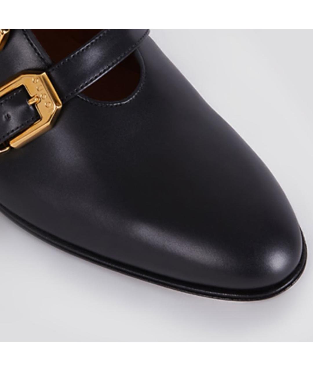 GUCCI Черные кожаные ботильоны, фото 4