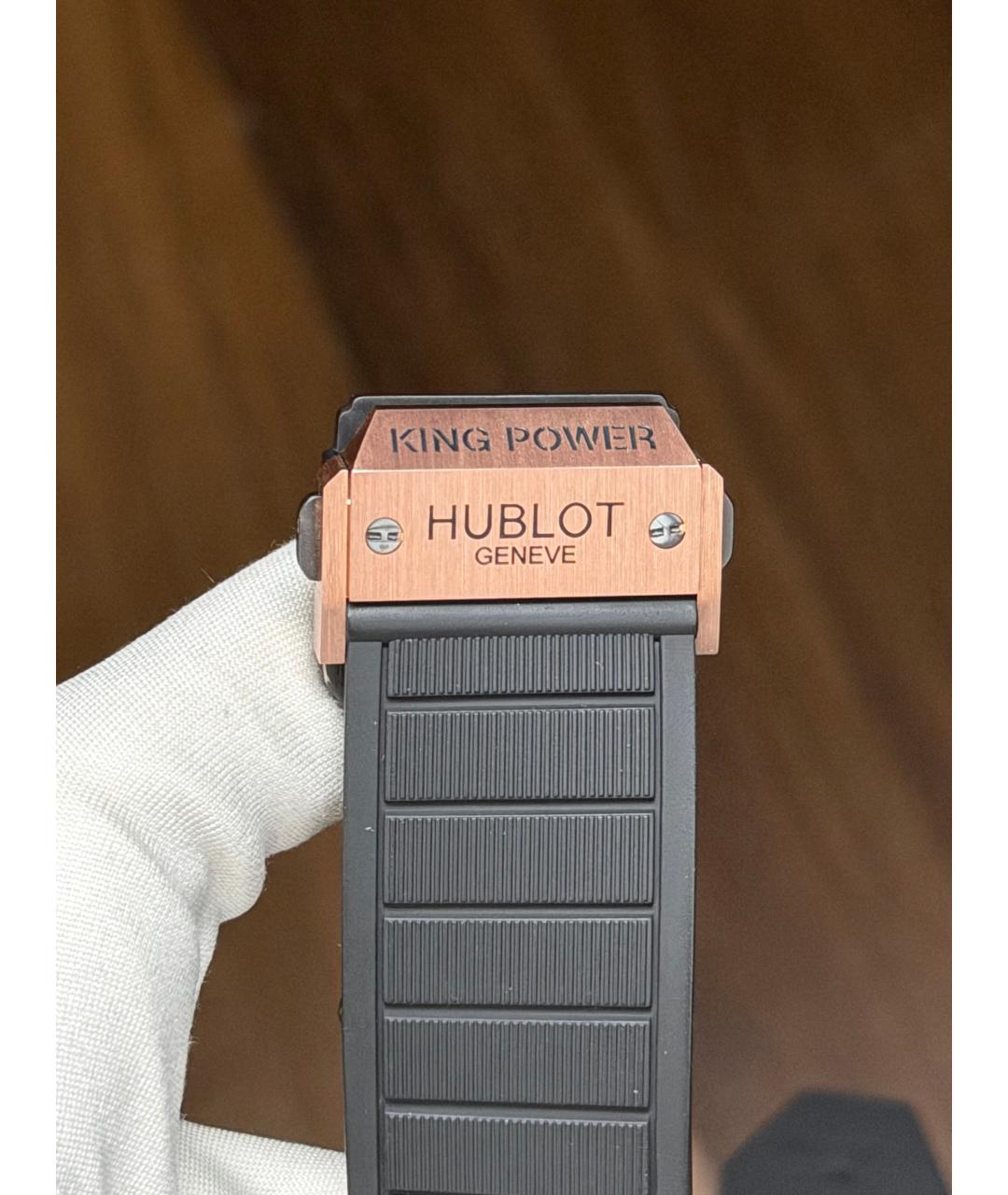 HUBLOT Черные часы из розового золота, фото 9