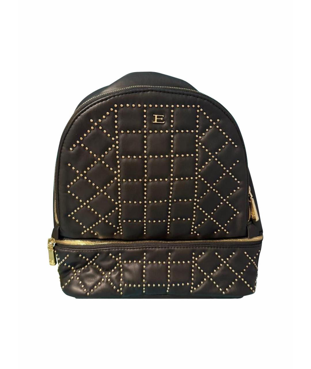 ERMANNO SCERVINO Черный кожаный рюкзак, фото 1