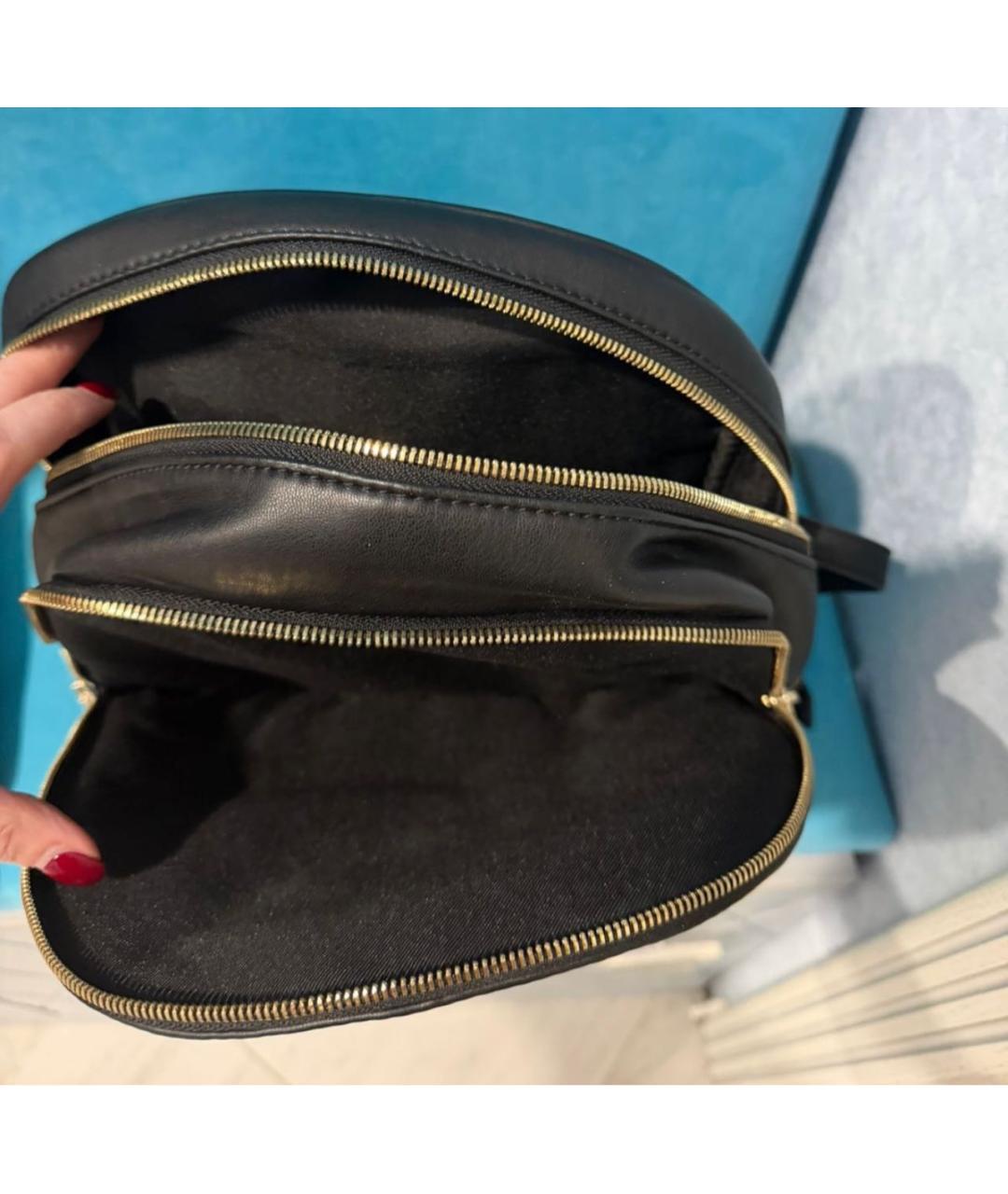 ERMANNO SCERVINO Черный кожаный рюкзак, фото 2