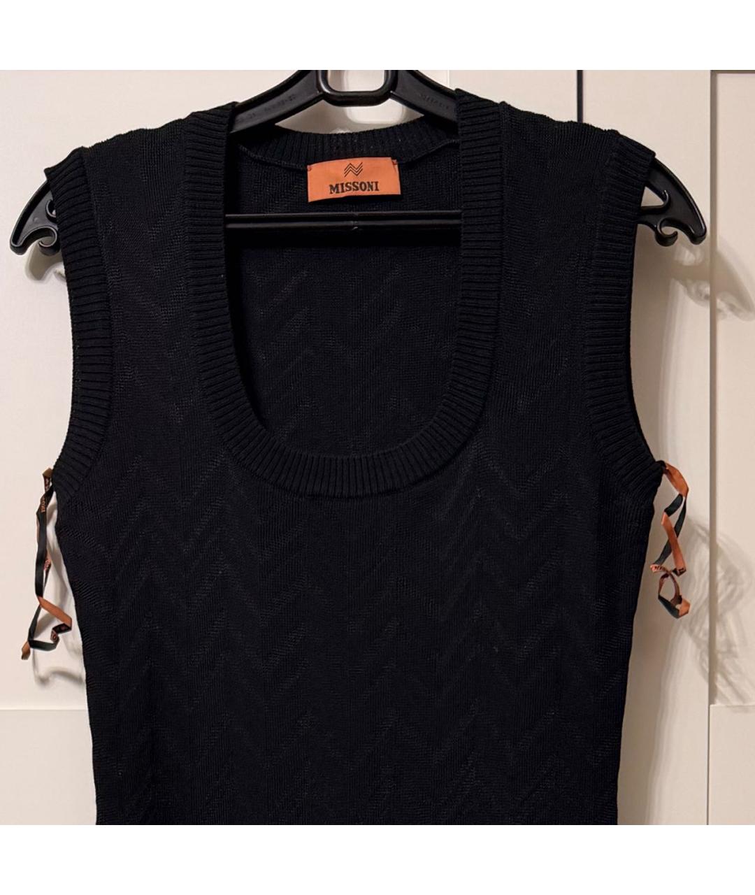 MISSONI Черное вискозное повседневное платье, фото 3