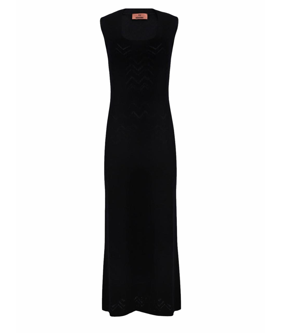 MISSONI Черное вискозное повседневное платье, фото 1