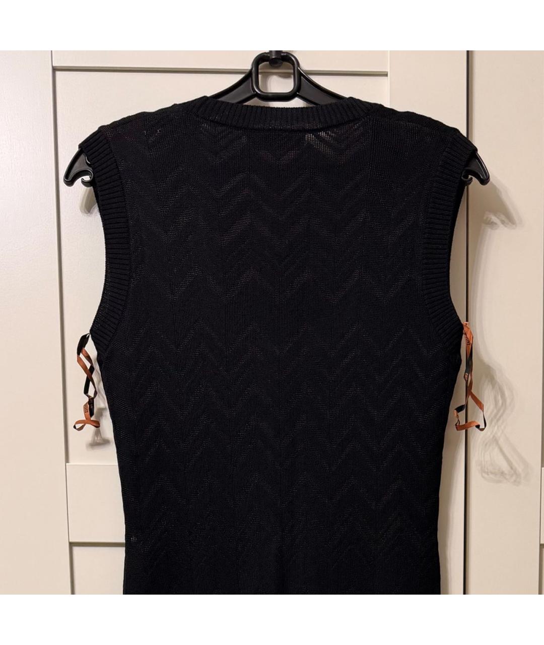 MISSONI Черное вискозное повседневное платье, фото 4