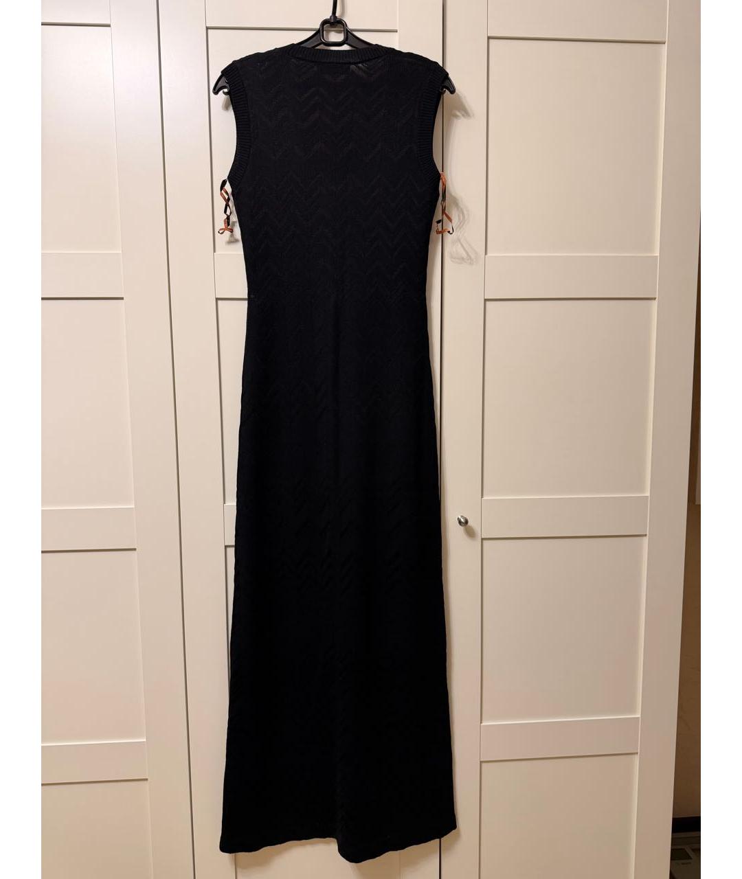 MISSONI Черное вискозное повседневное платье, фото 2