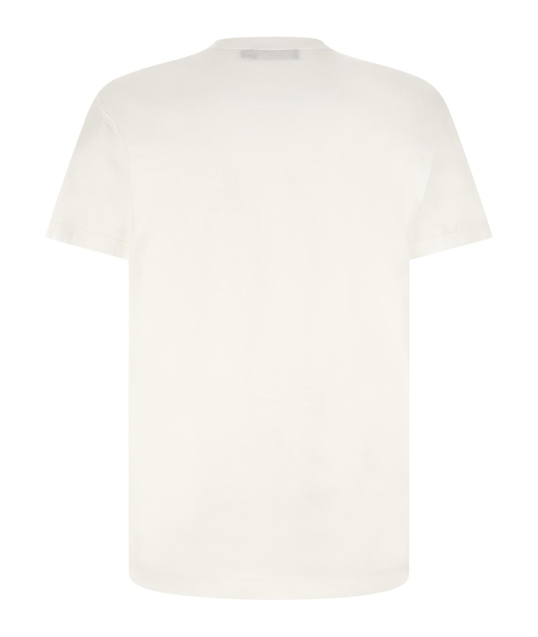 DOLCE&GABBANA Белая хлопковая футболка, фото 2
