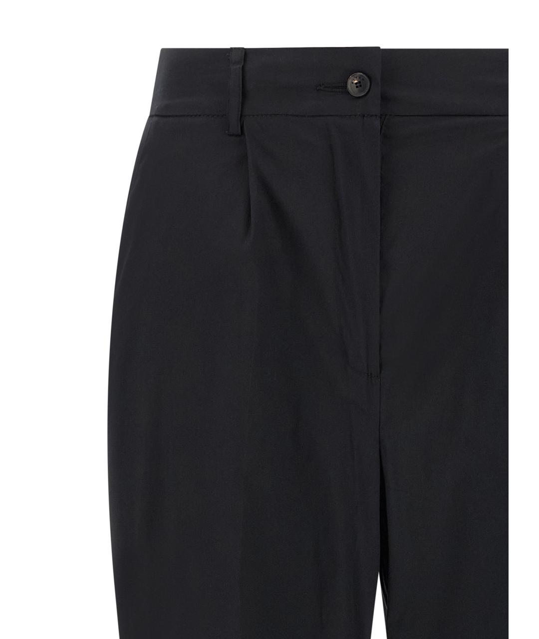 KITON Черные хлопковые прямые брюки, фото 3