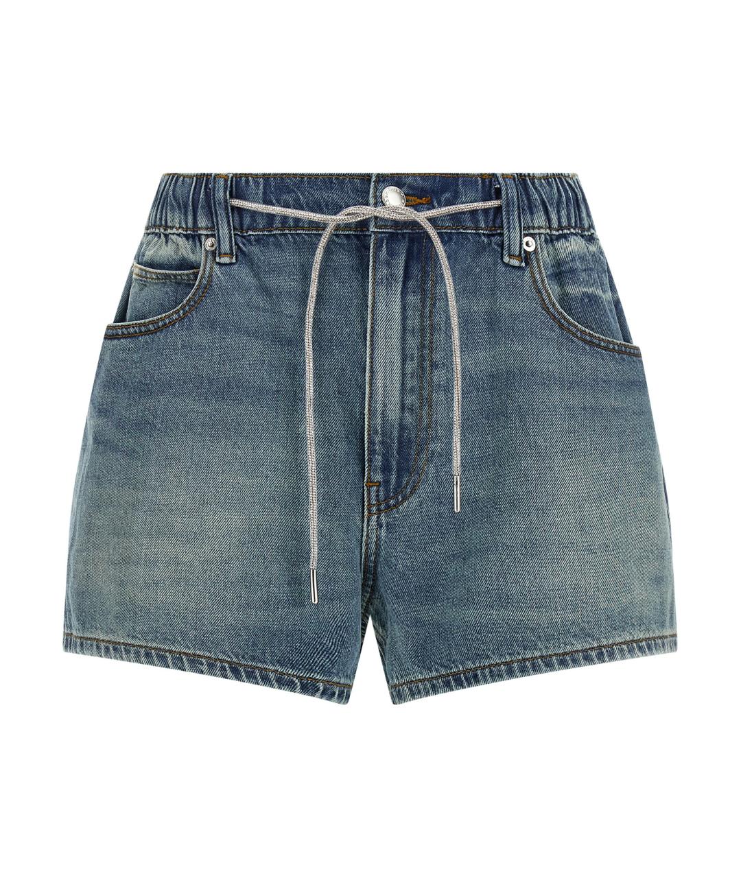 ALEXANDER WANG Синие хлопковые шорты, фото 1