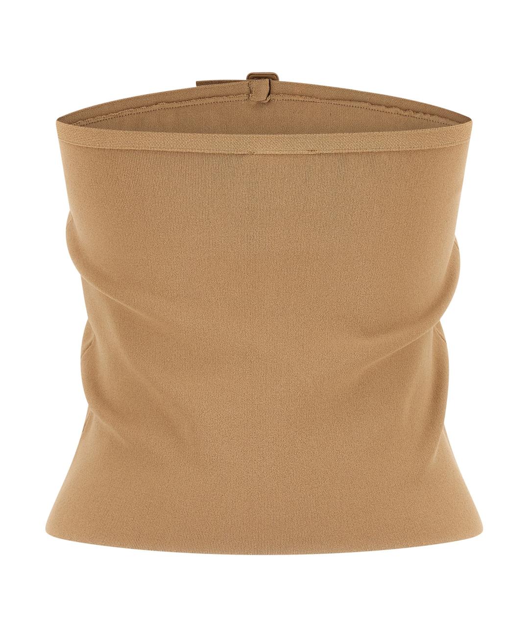 COURREGES Бежевая вискозная майка, фото 2