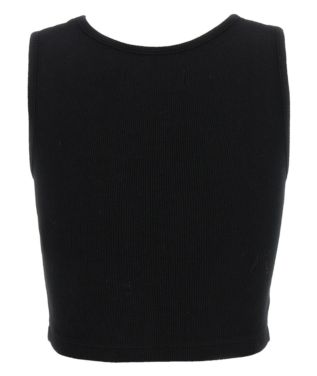 VIVIENNE WESTWOOD Черная хлопковая майка, фото 2