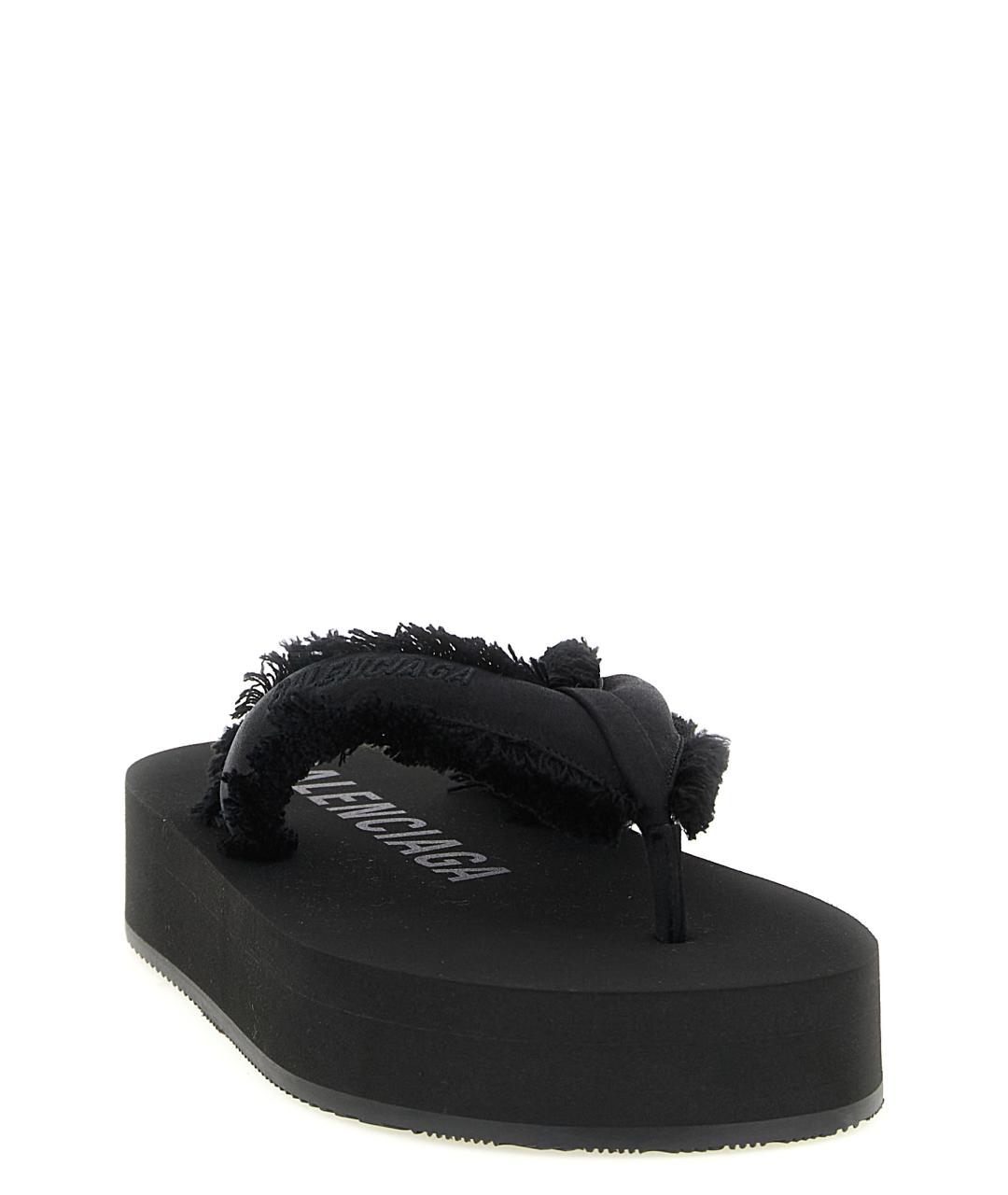 BALENCIAGA Черные шлепанцы, фото 3