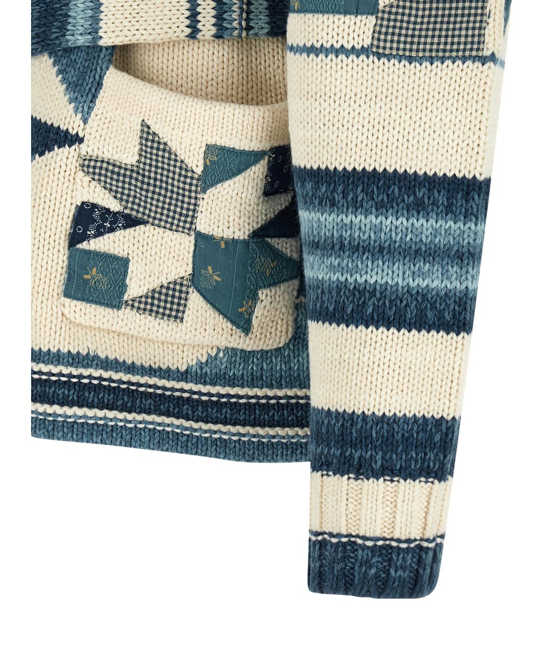 POLO RALPH LAUREN Синий хлопковый кардиган, фото 4