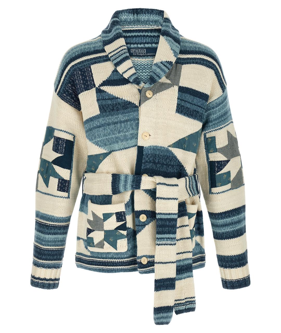 POLO RALPH LAUREN Синий хлопковый кардиган, фото 1