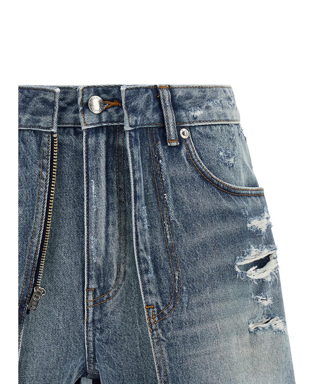 ALEXANDER WANG Голубые хлопковые шорты, фото 3