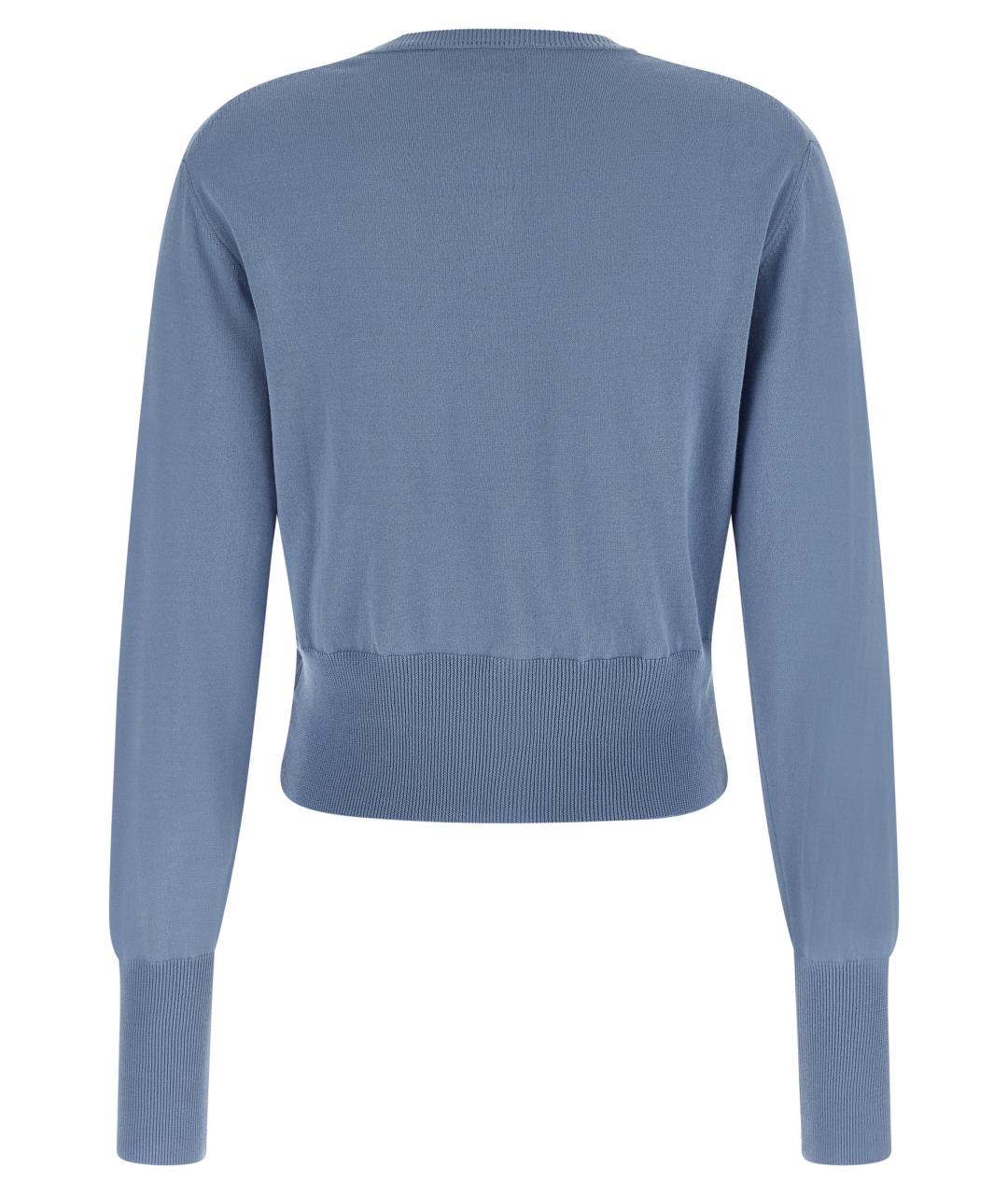 VIVIENNE WESTWOOD Голубой хлопковый кардиган, фото 2