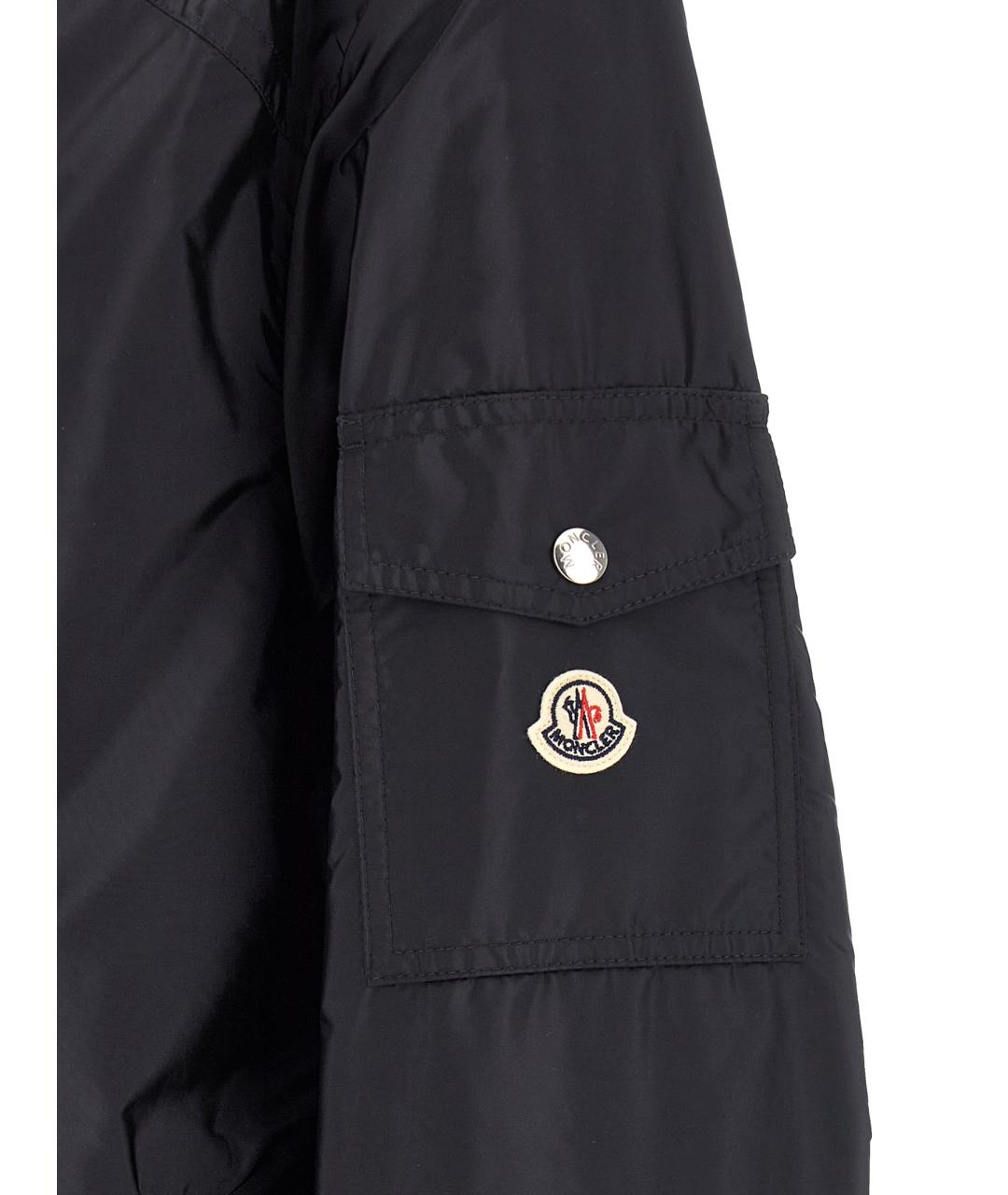 MONCLER Синяя полиамидовая куртка, фото 4