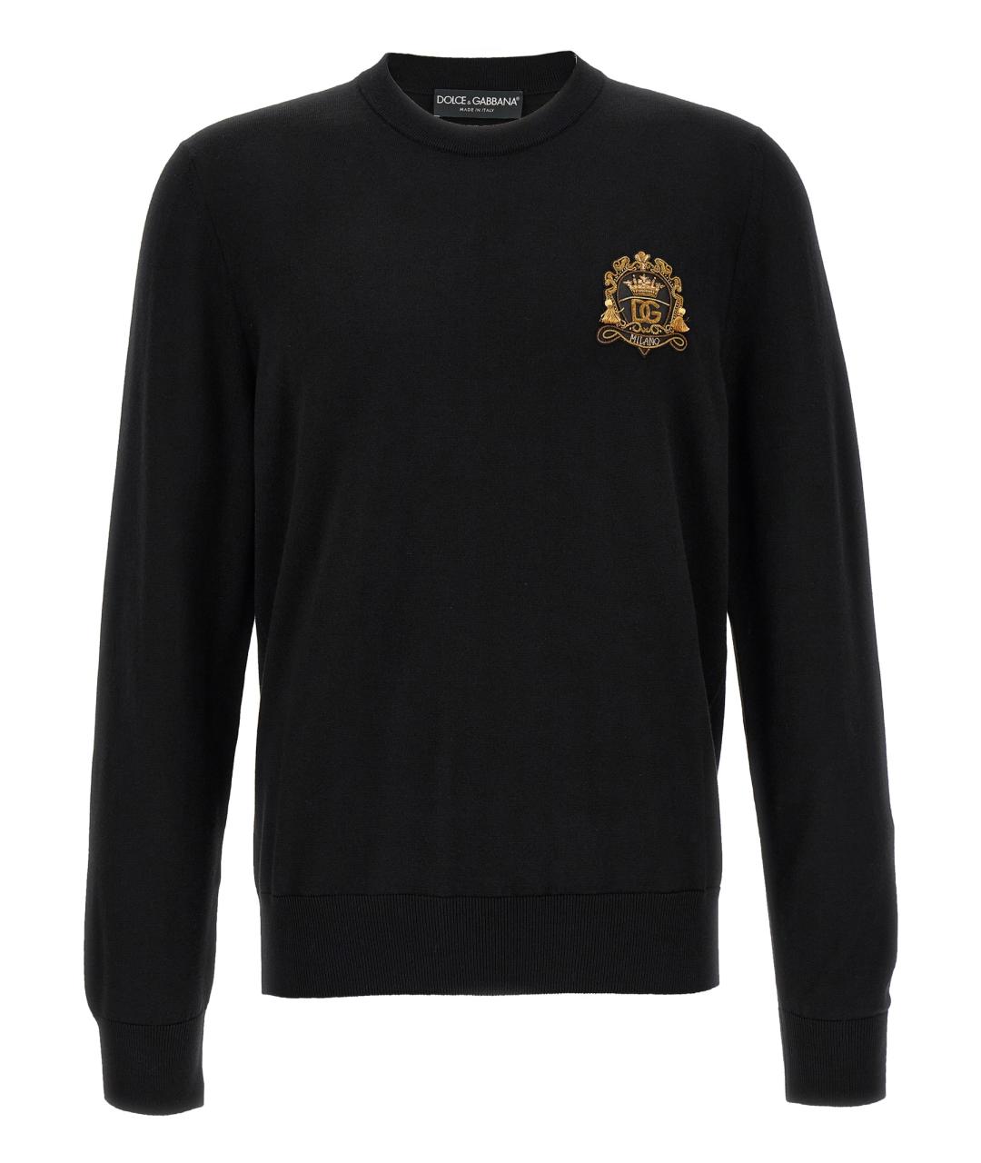 DOLCE&GABBANA Черный шерстяной джемпер / свитер, фото 1
