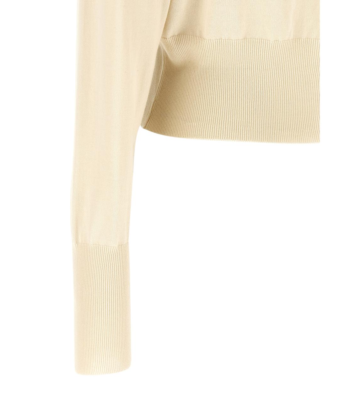 VIVIENNE WESTWOOD Белый хлопковый кардиган, фото 4