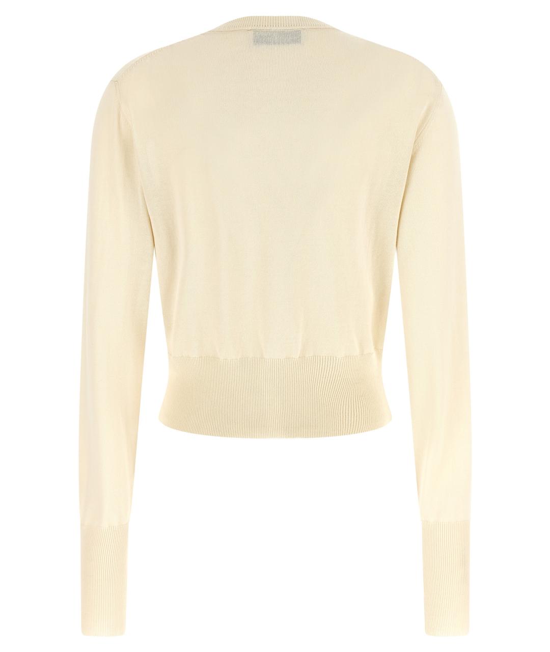 VIVIENNE WESTWOOD Белый хлопковый кардиган, фото 2