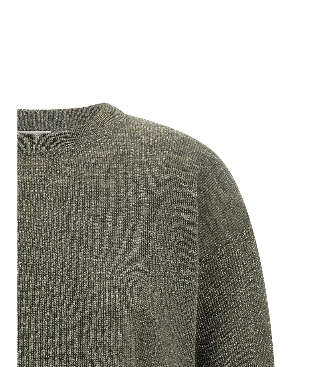 BRUNELLO CUCINELLI Зеленый полиэстеровый джемпер / свитер, фото 3