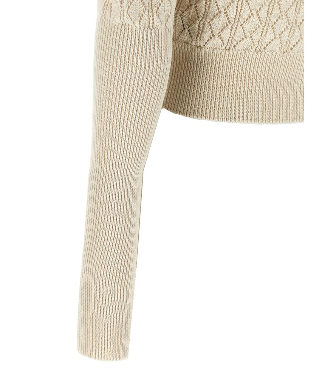 VIVIENNE WESTWOOD Бежевый хлопковый кардиган, фото 4