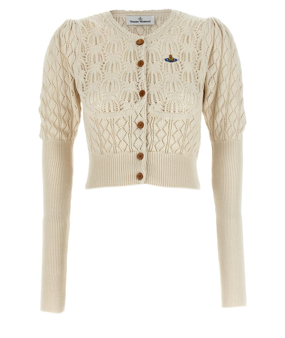 VIVIENNE WESTWOOD Бежевый хлопковый кардиган, фото 1