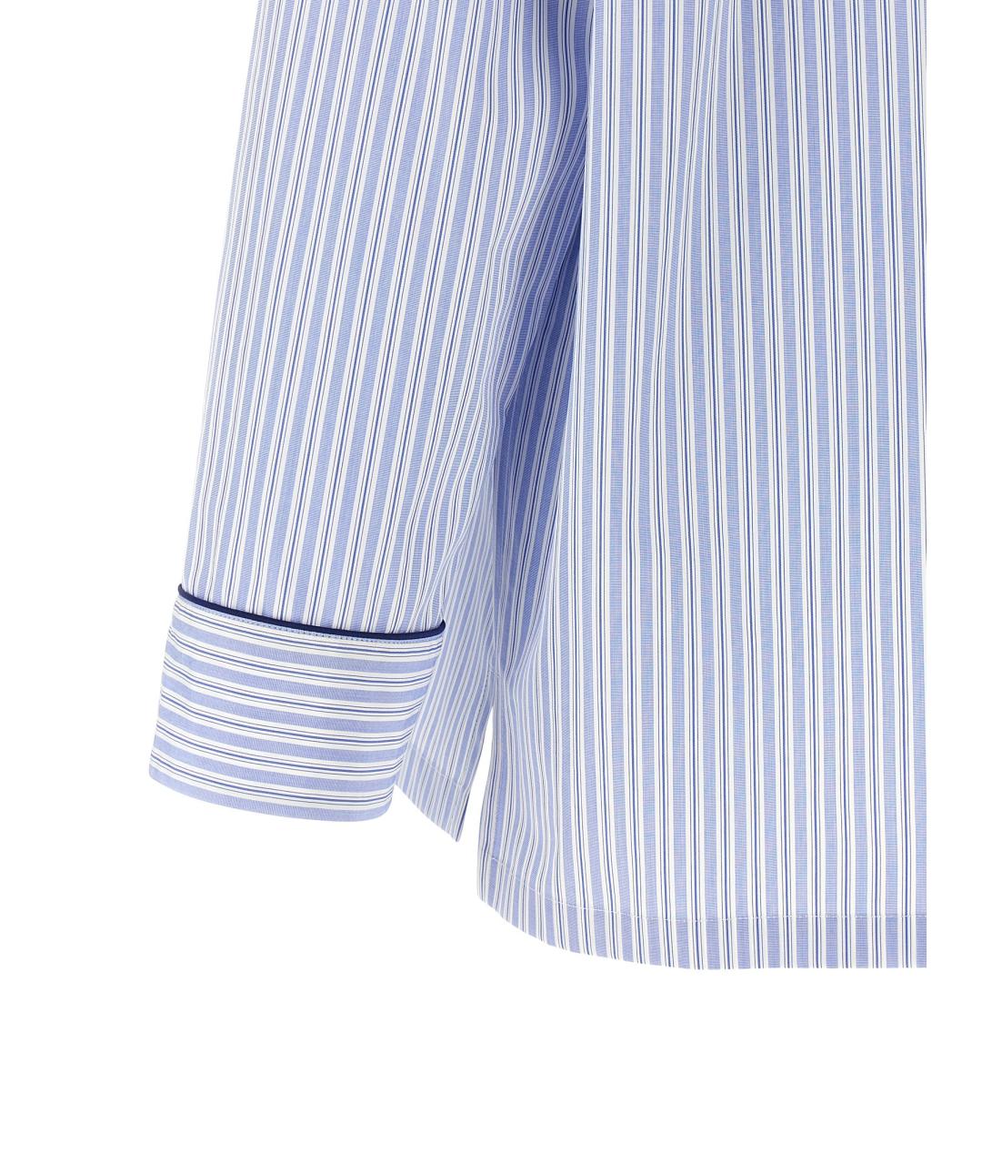 DOLCE&GABBANA Голубая хлопковая рубашка, фото 4