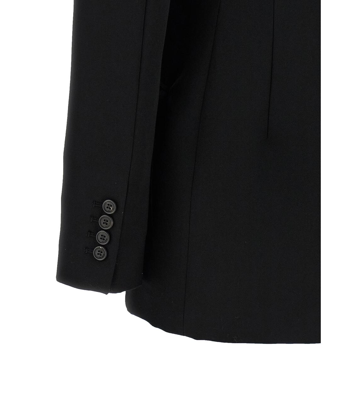 THE ATTICO Черный шерстяной жакет/пиджак, фото 4