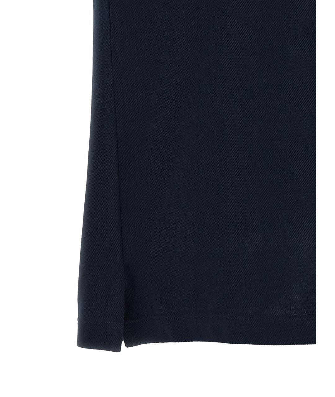 FENDI Синее хлопковое поло с коротким рукавом, фото 4