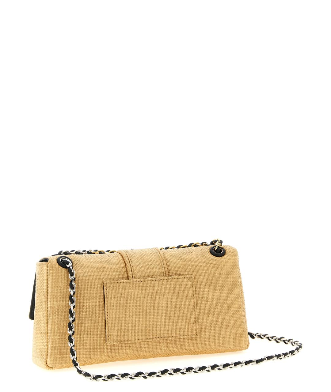 JACQUEMUS Бежевая тканевая сумка через плечо, фото 2