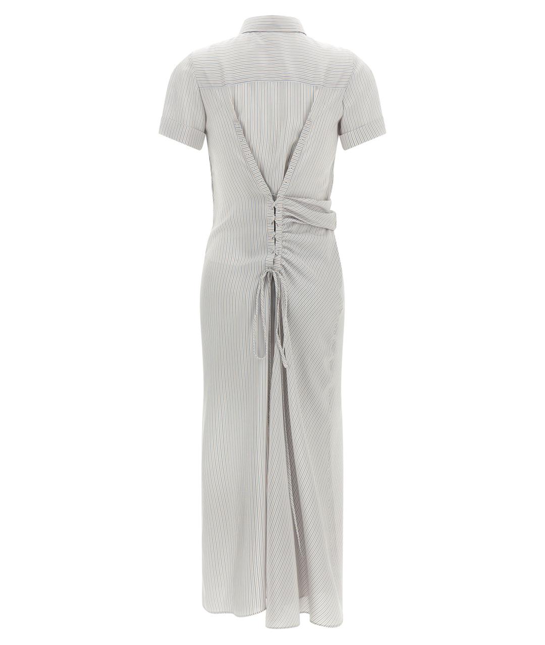 ALEXANDER MCQUEEN Мульти шелковое повседневное платье, фото 2