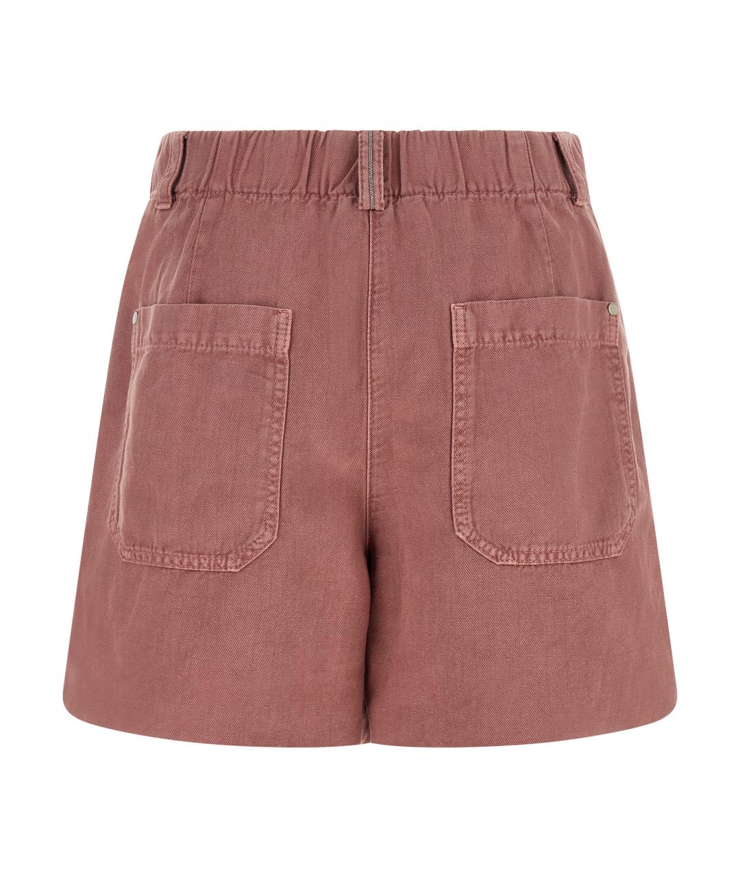 BRUNELLO CUCINELLI Розовые хлопковые шорты, фото 2