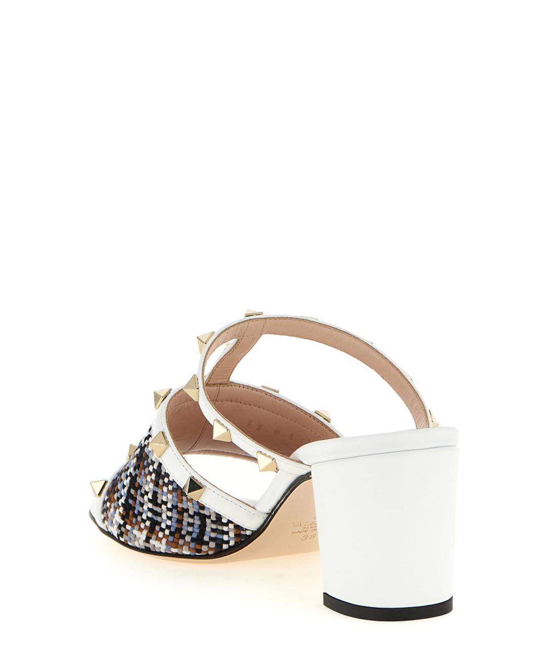 VALENTINO Белые кожаные босоножки, фото 3