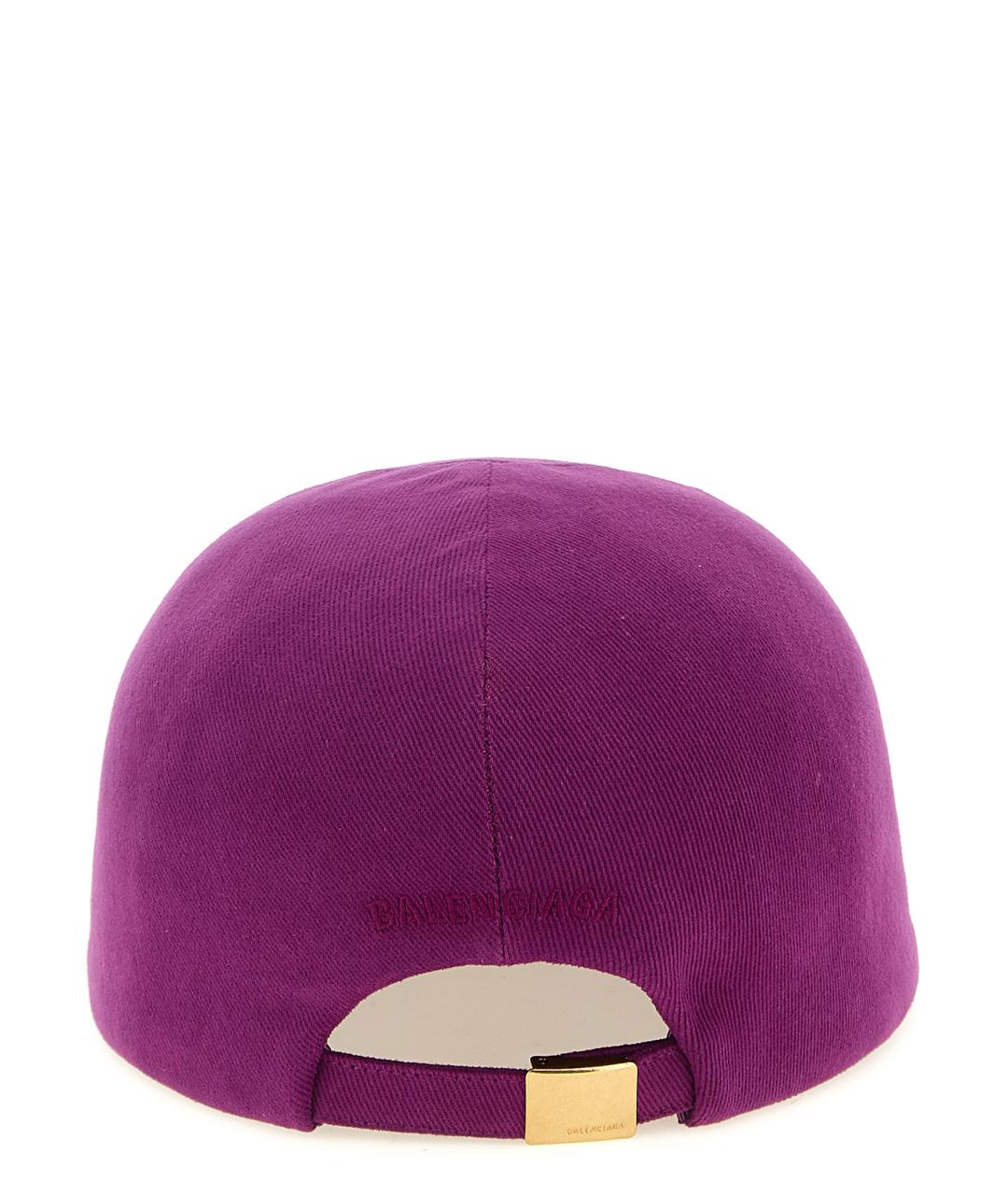 BALENCIAGA Фиолетовая хлопковая кепка, фото 3