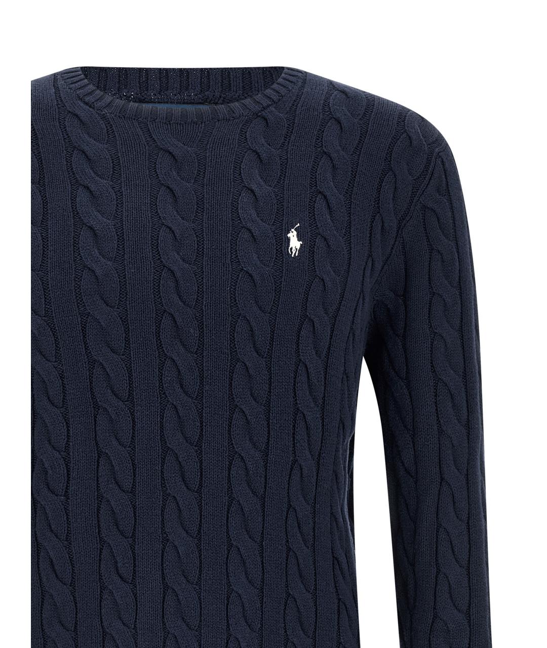 POLO RALPH LAUREN Синий хлопковый джемпер / свитер, фото 3