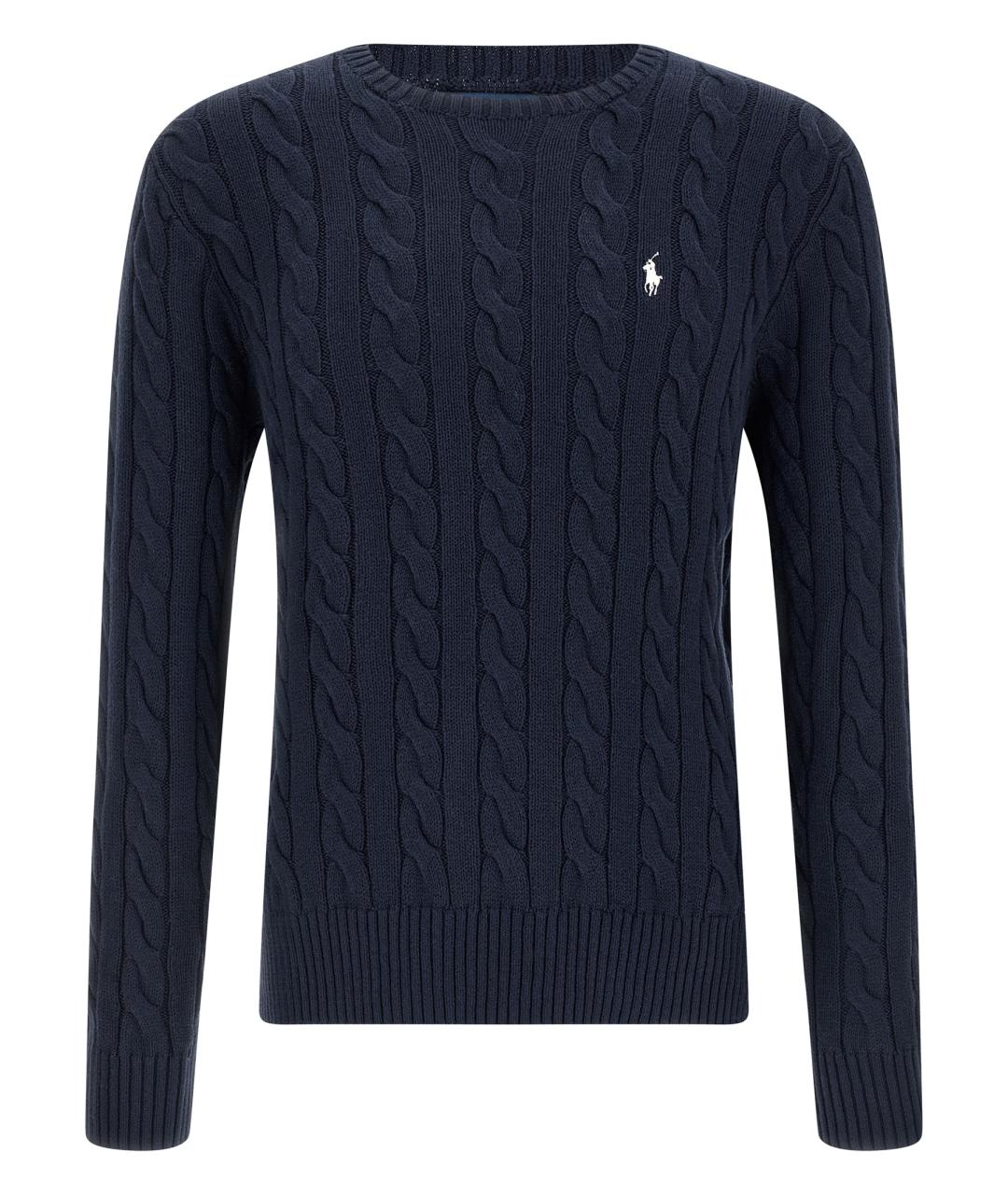 POLO RALPH LAUREN Синий хлопковый джемпер / свитер, фото 1