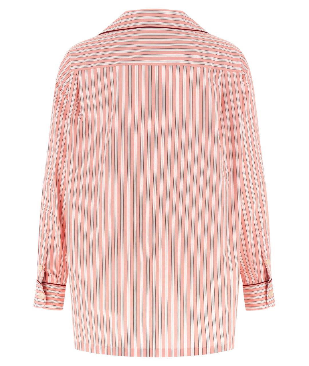 DOLCE&GABBANA Розовая хлопковая рубашка, фото 2