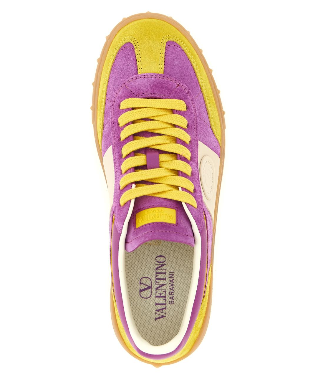 VALENTINO Мульти замшевые кроссовки, фото 4