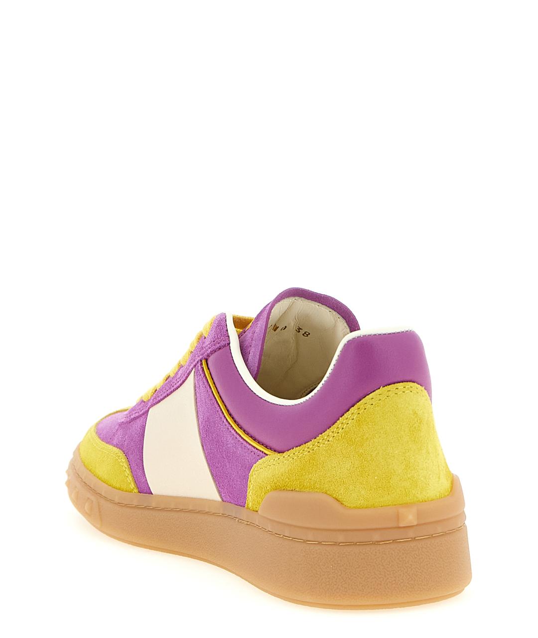 VALENTINO Мульти замшевые кроссовки, фото 3