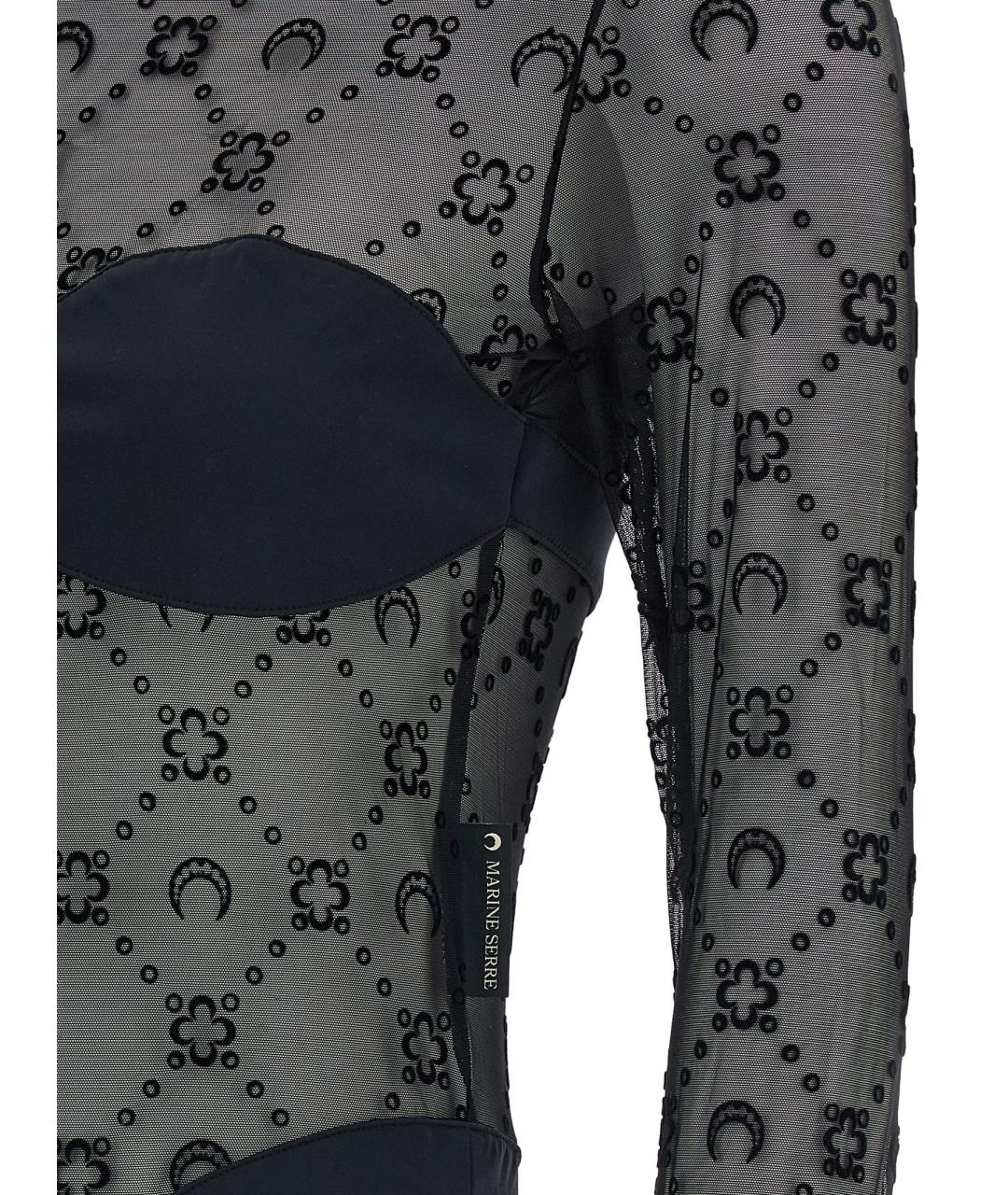 MARINE SERRE Черное боди, фото 3