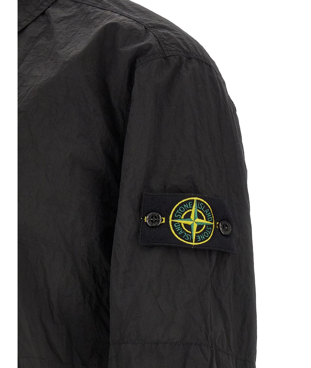 STONE ISLAND Черная кэжуал рубашка, фото 4