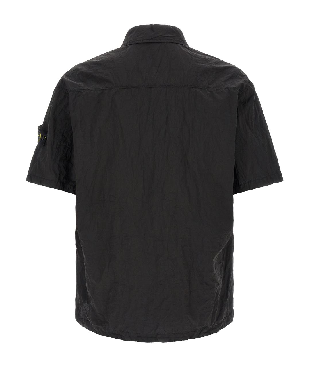 STONE ISLAND Черная кэжуал рубашка, фото 2