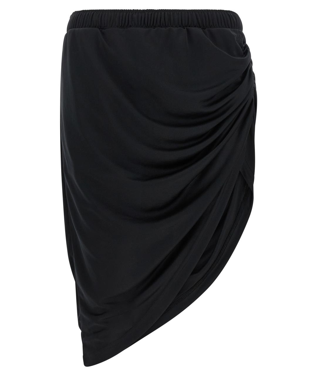 COURREGES Черная полиэстеровая юбка макси, фото 1
